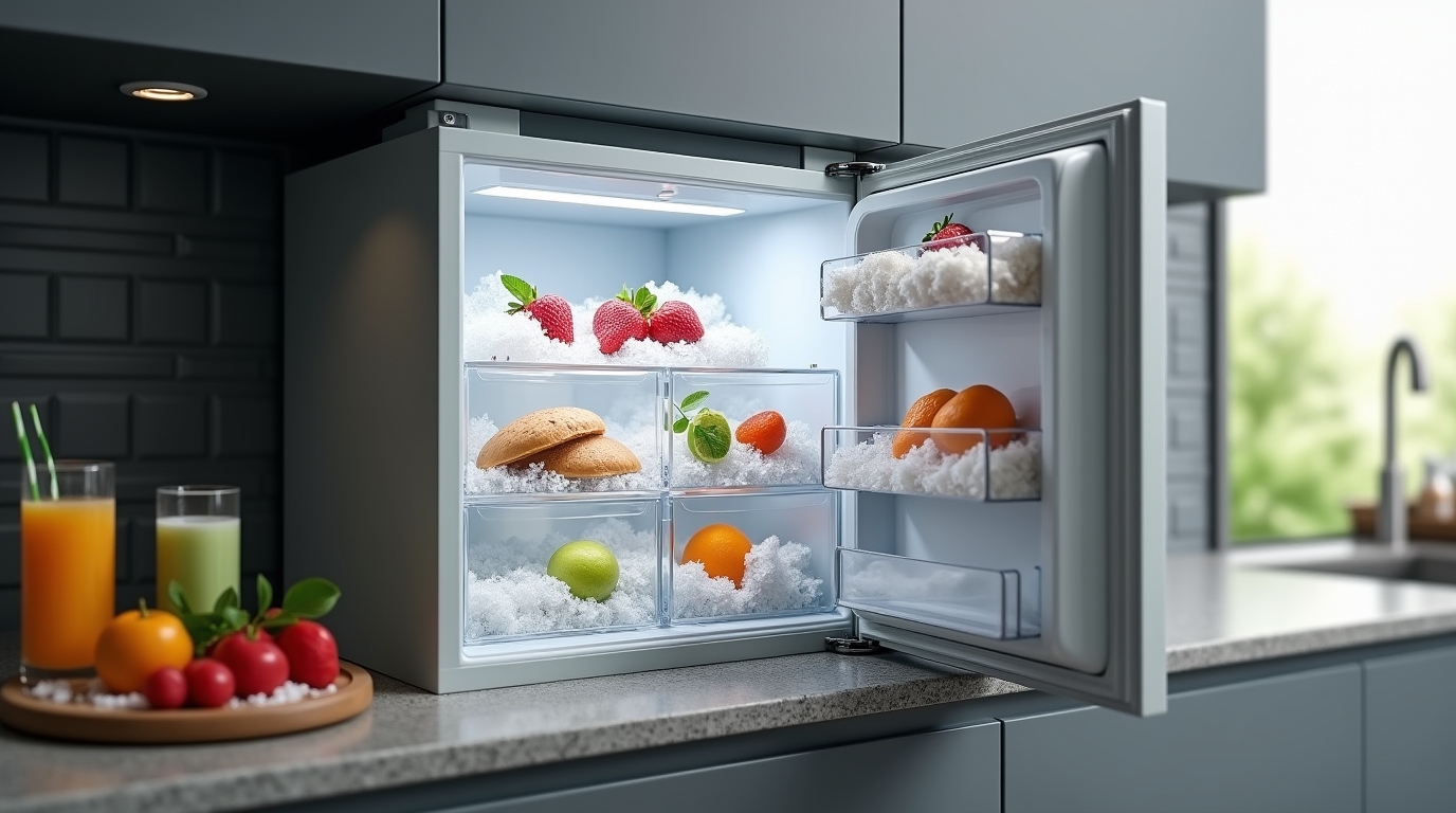 Congélateur fait une couche de glace sur les tiroirs : solutions