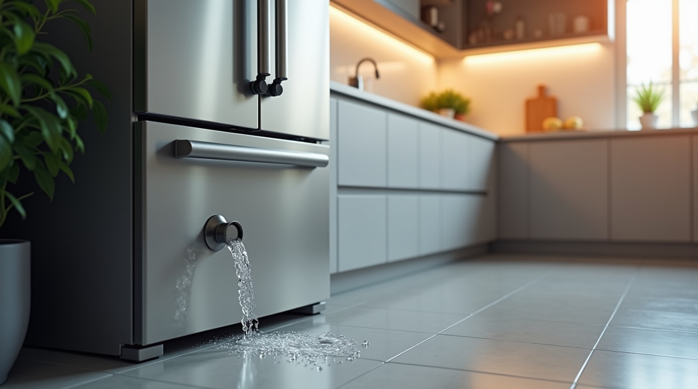 Distributeur deau du frigo fuit : causes possibles